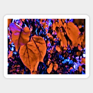 dark floral abstract Sticker